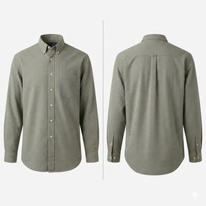 Abercrombie & Fitch Shirt Men XL Green Plaid Long Sleeve Vintage Inspired Y2K